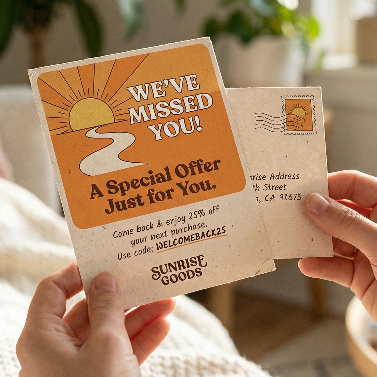 Example postcard design